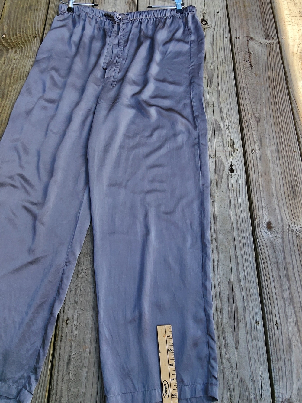 Intimo 100% Silk Silver Pajama Xl - Picture 11 of 13
